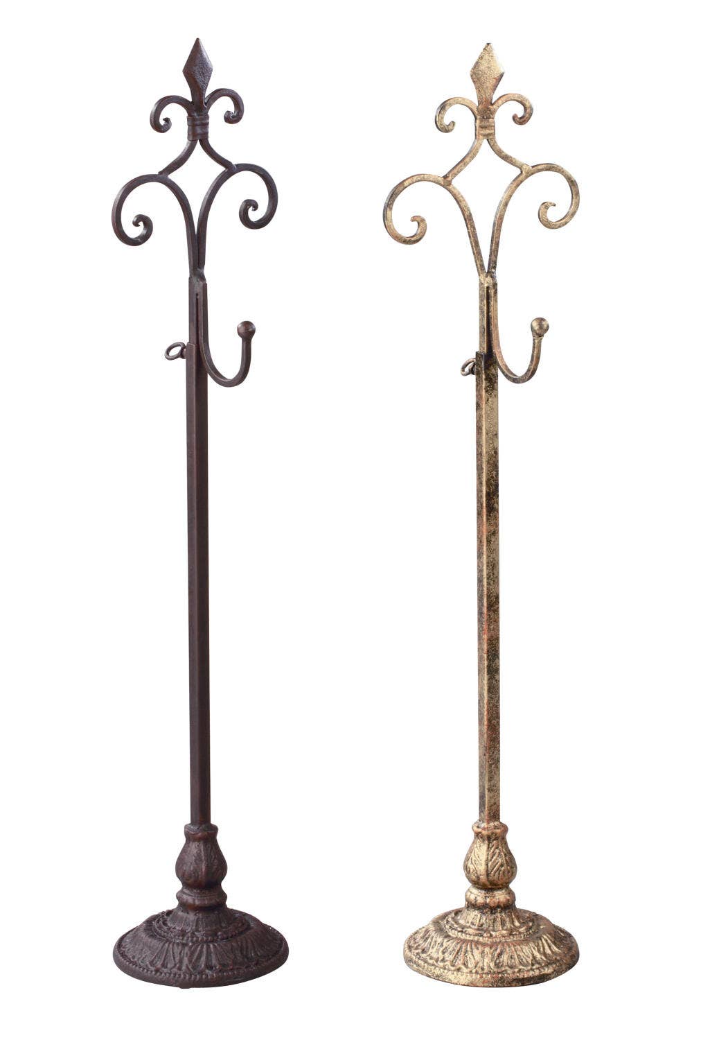Adjustable Wreath & Purse Stands: Gold
