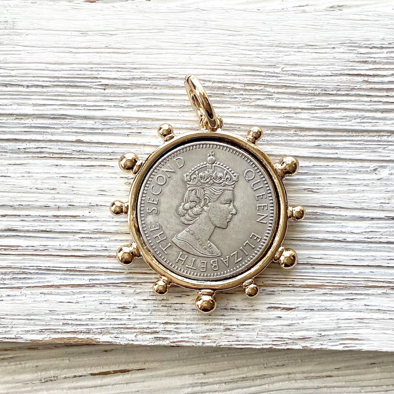 Coin necklace french medallion jewelry  boutique salon: Horse