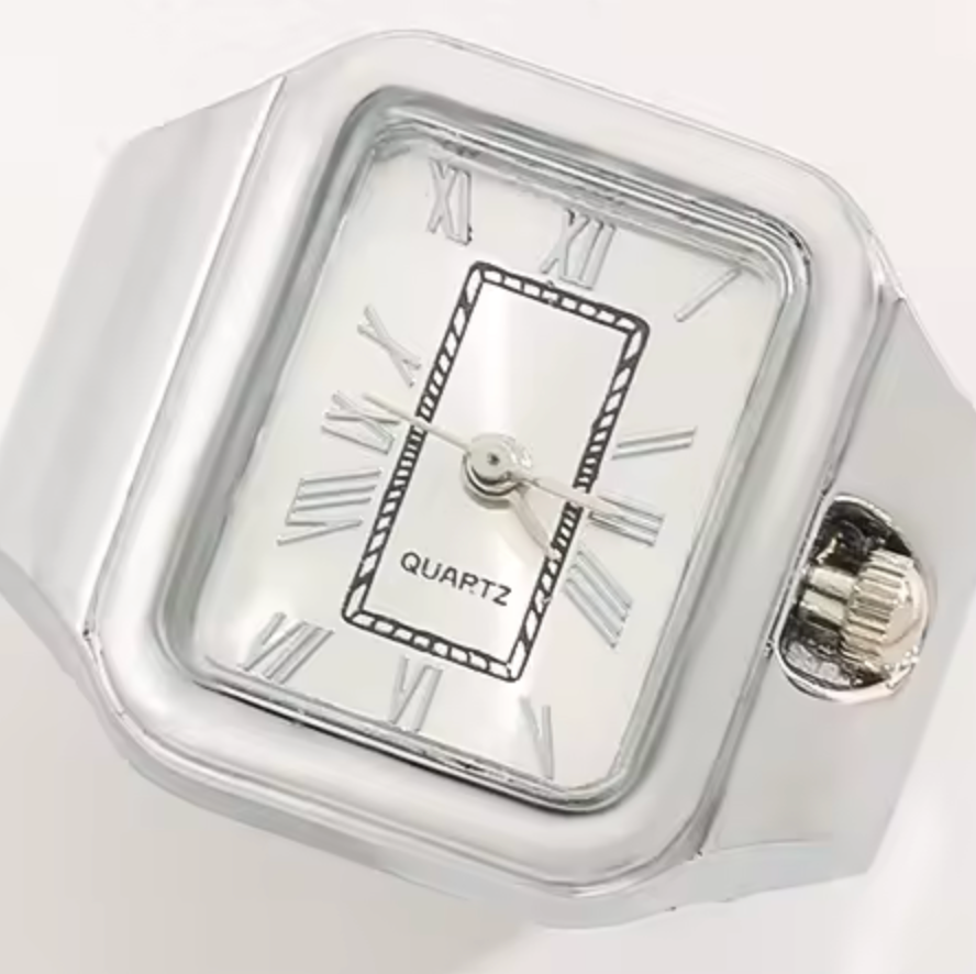 Apollo Watch Ring-Quartz Stretch Ring- Gift Box : Yellow Gold