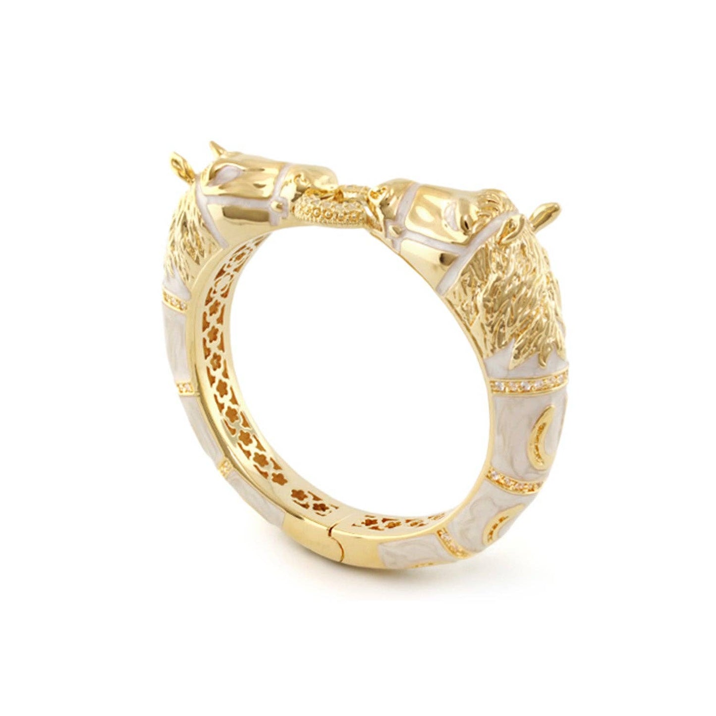 Equestrian Horse Snaffle Bit Bangle: SMALL=6.5" CIRCUMFERENCE