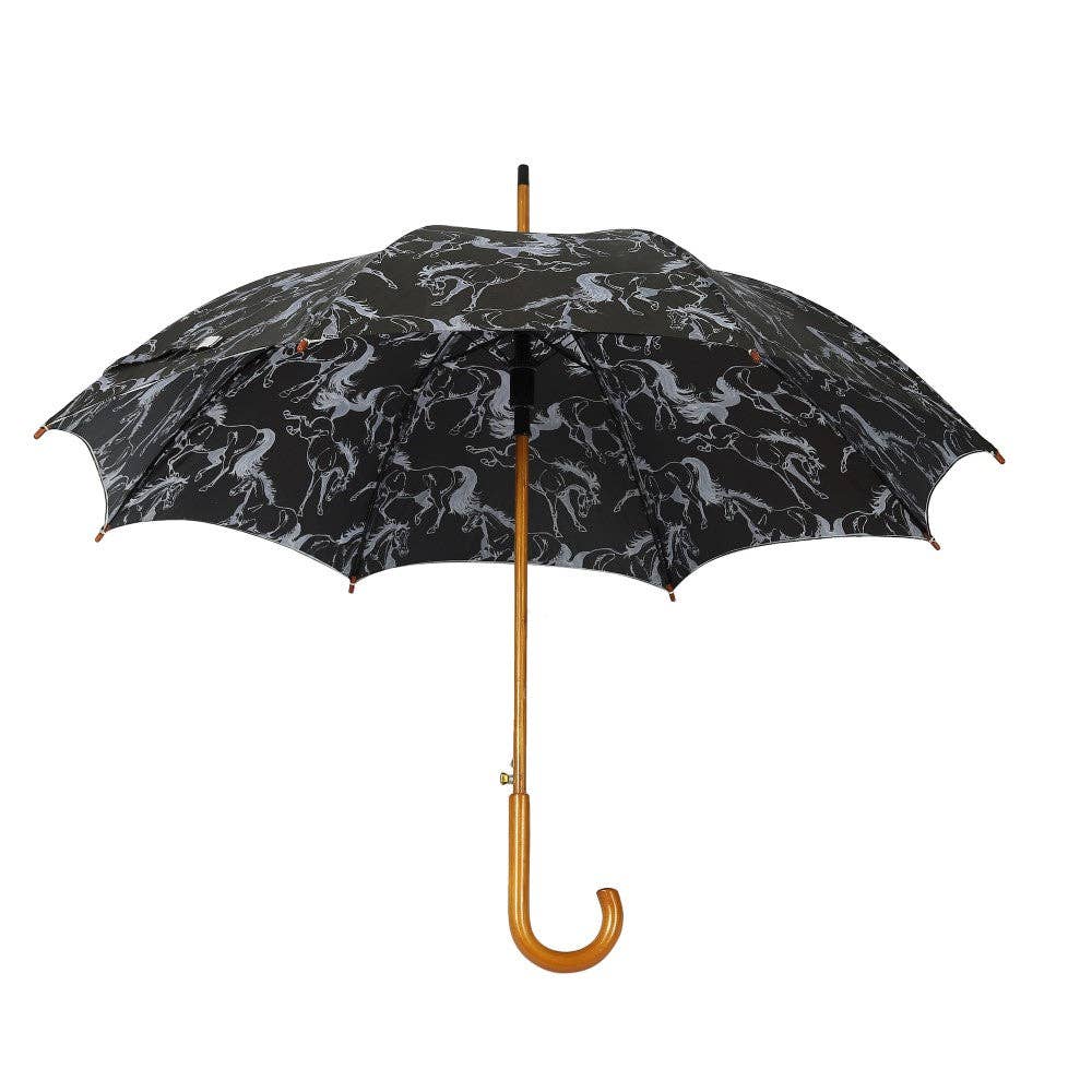 AWST Int'l Lila Umbrella: LINEAR HORSES