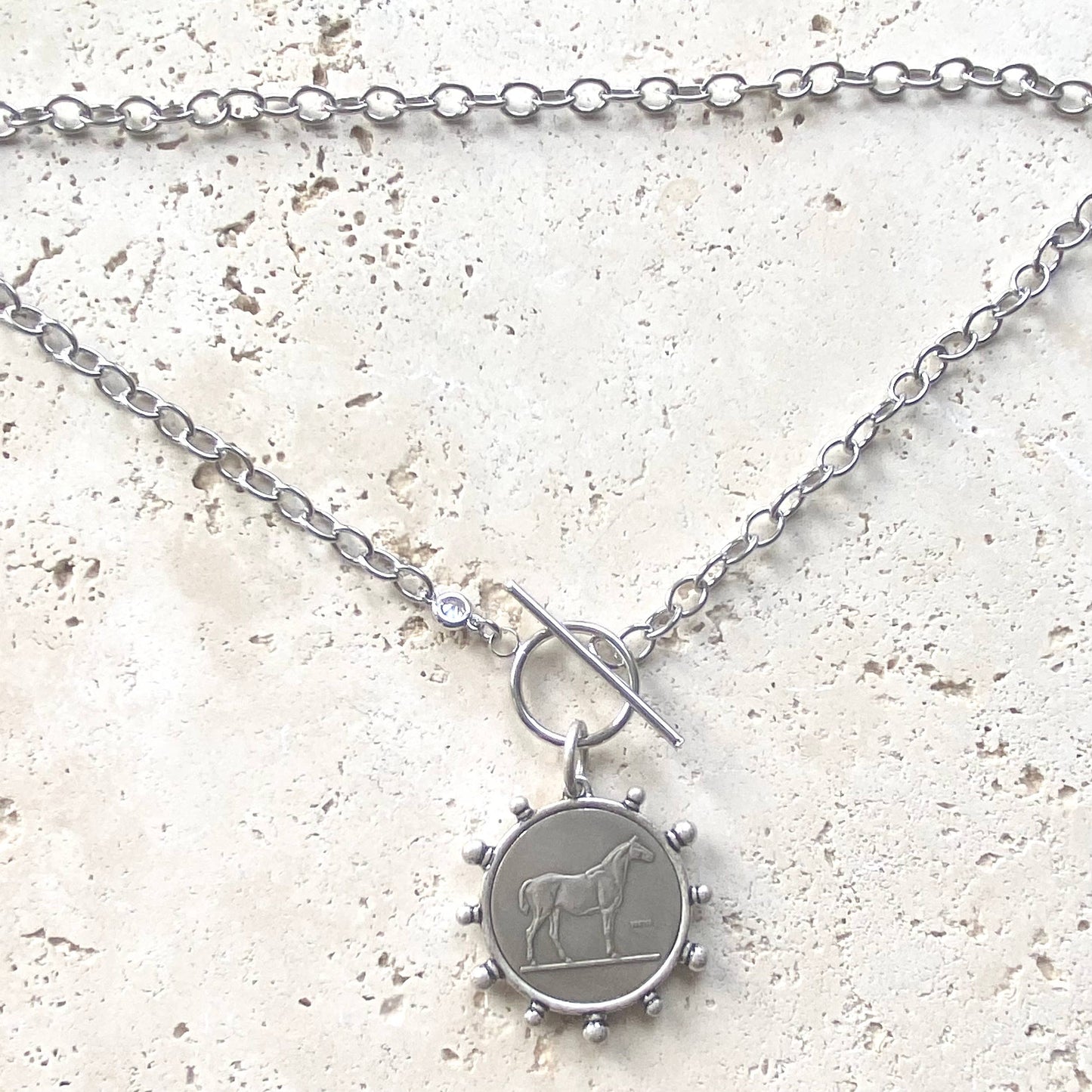 Horse jewelry equestrian necklace derby moutain boutique