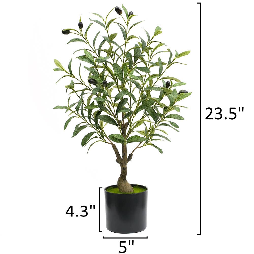 Extra-Dense Foliage-Artificial Quality Realistic Olive Tree: 6-Ft