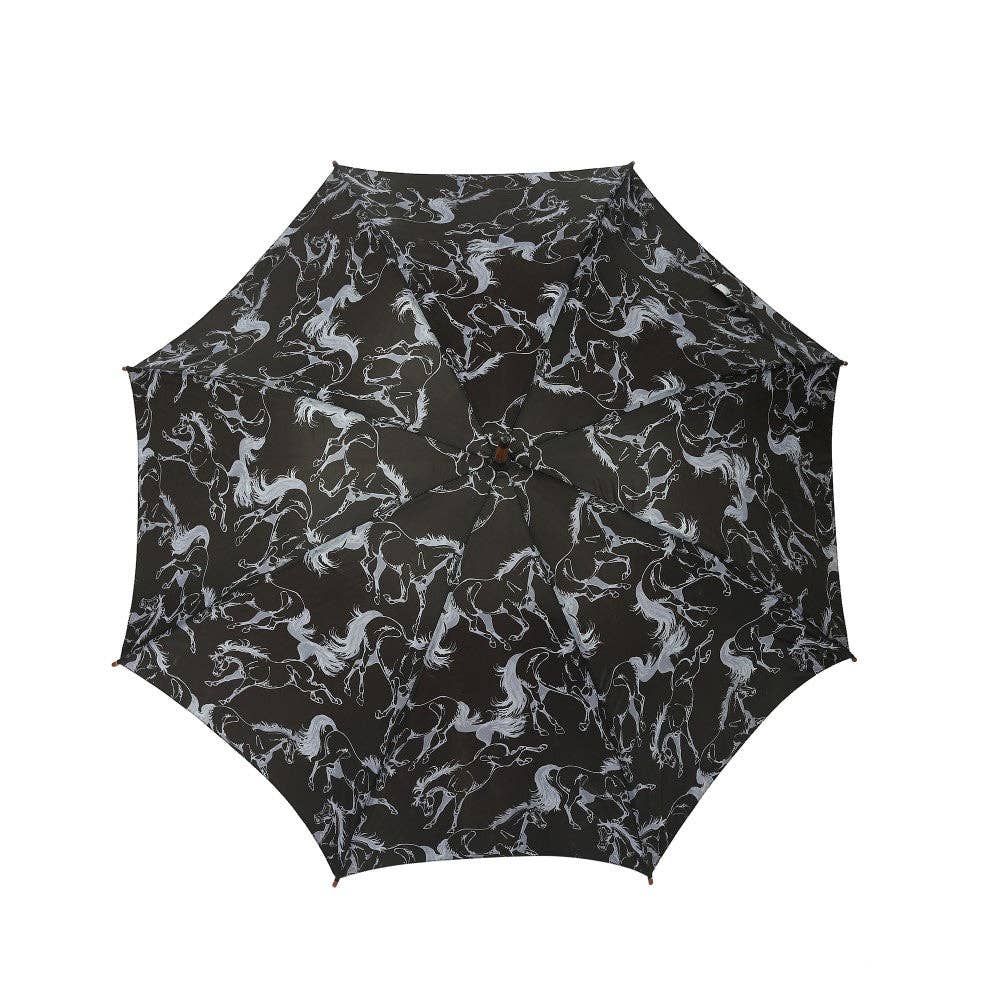 AWST Int'l Lila Umbrella: LINEAR HORSES