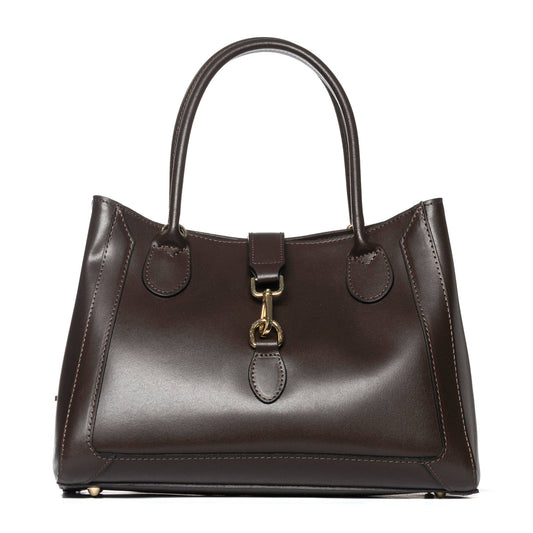 ITALIAN CUOIO TOTE: MORO (MED BROWN)