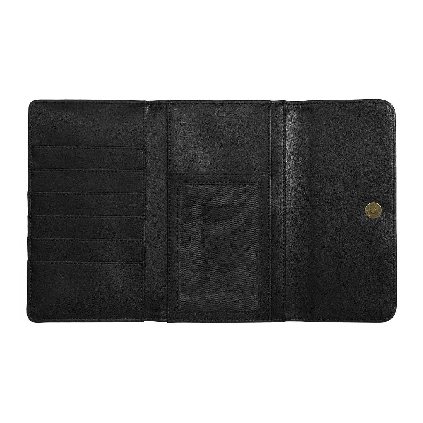 AWST Int'l Dee-Bit 3-Fold Leather Wallet: Black