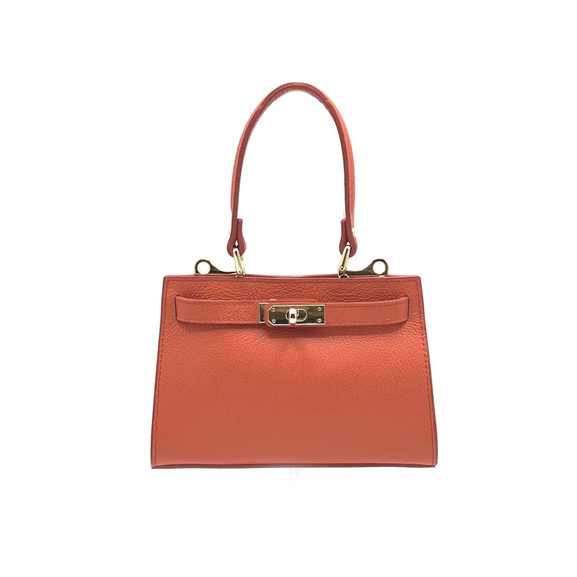 Genuine leather shoulder bag, Made in Italy, art. 112607: Camel