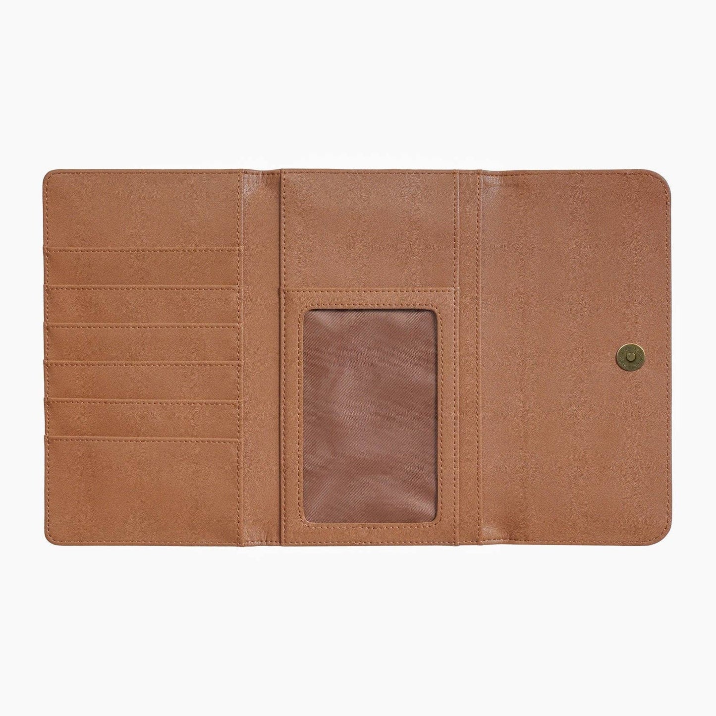 AWST Int'l Dee-Bit 3-Fold Leather Wallet: Black