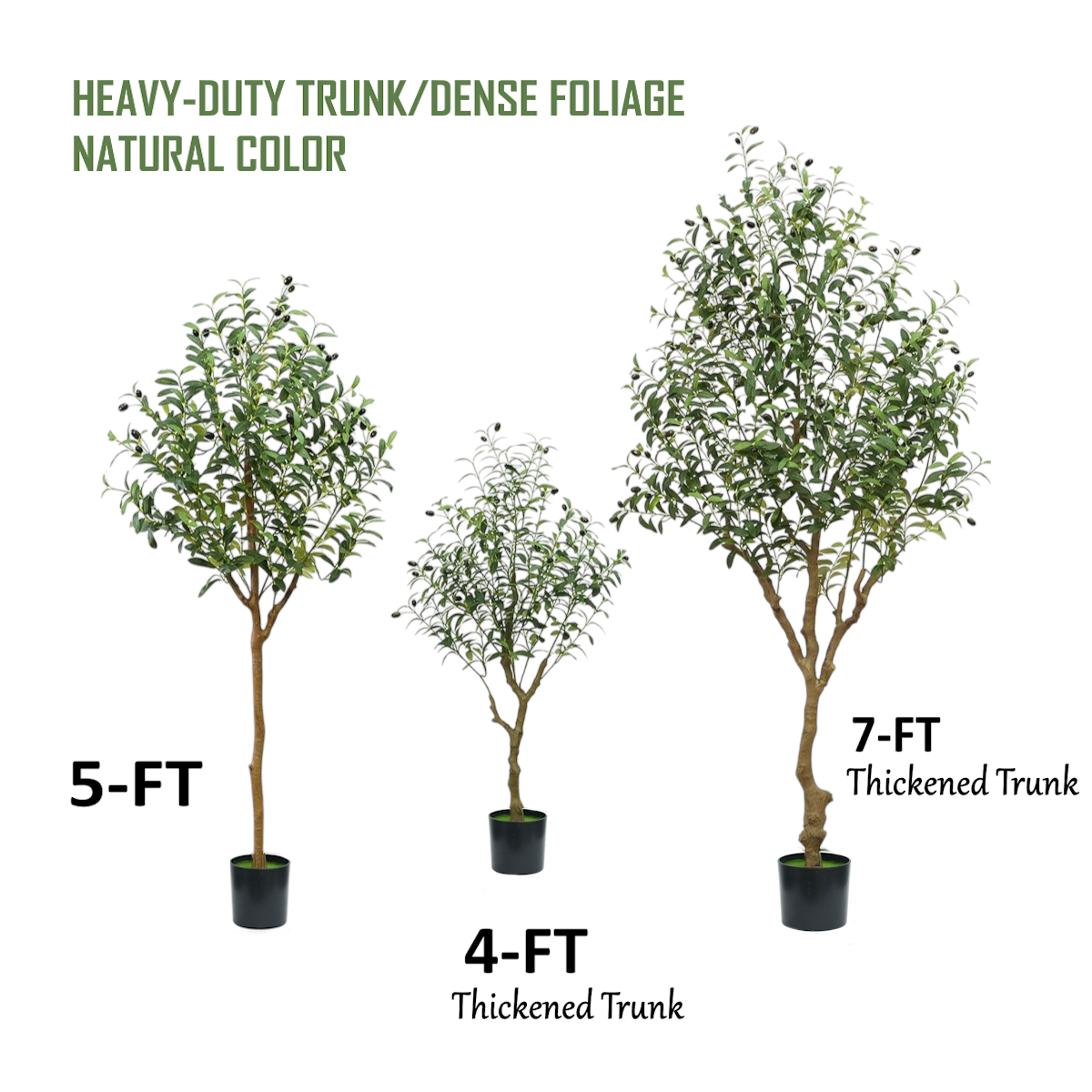 Extra-Dense Foliage-Artificial Quality Realistic Olive Tree: 7-FT