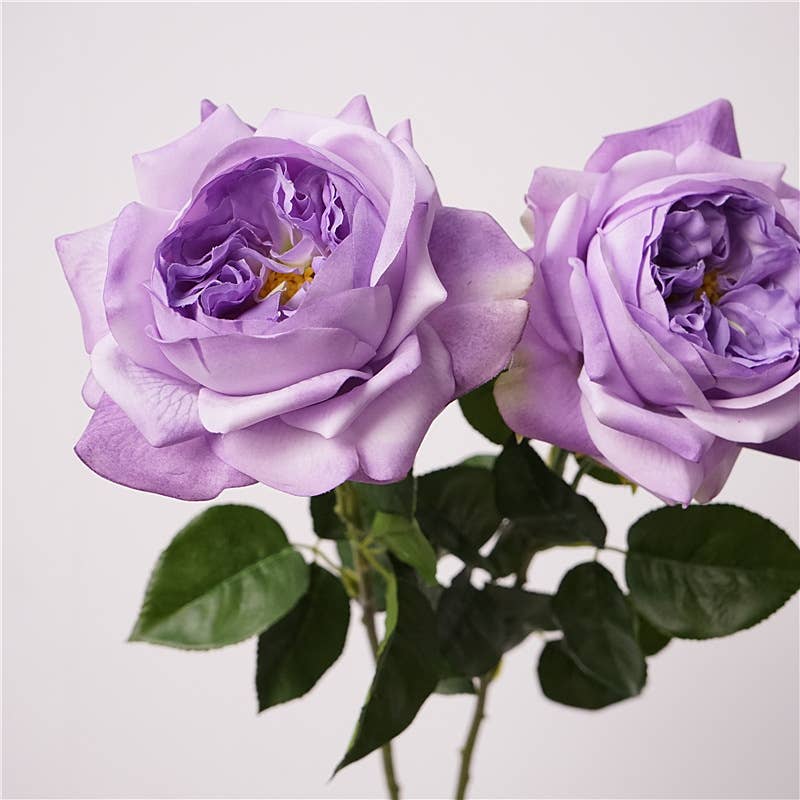 27"-Lux Faux Juliet Rose-Moisturizing Finish-5"Bloom: Rich Red