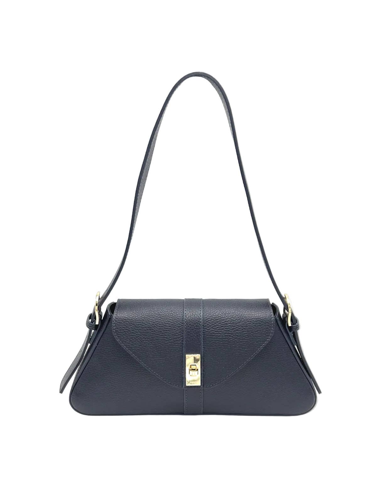 Women's Genuine Leather Shoulder Bag, Made in Italy, art. 112749: Pink