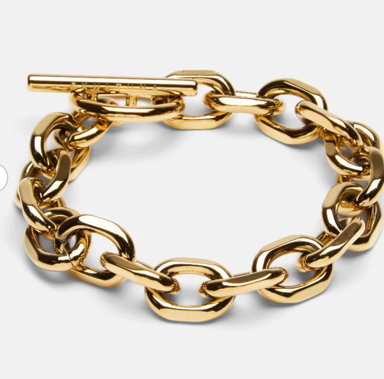 Lorie Toggle Paperclip Bracelet: Single