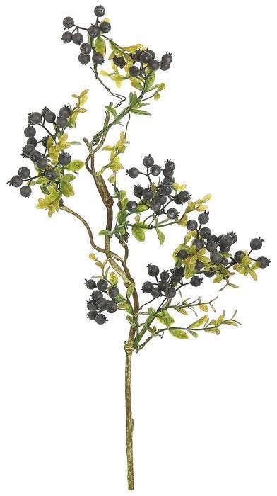 Mini Rosehip Spray, 22", Dark Blue