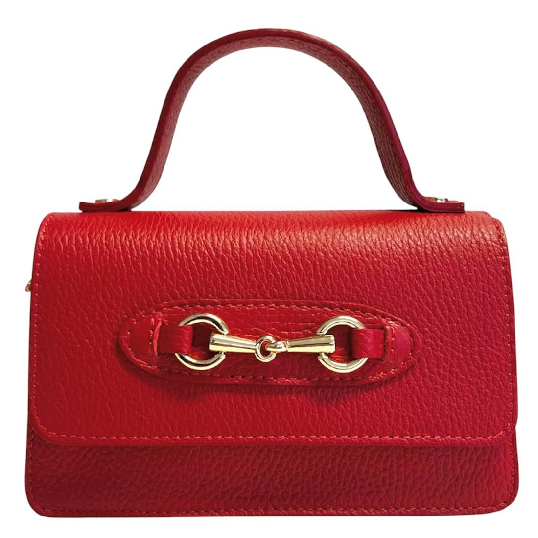 Modarno fantasy shoulder bag Hors metallic clamp: Bright Red