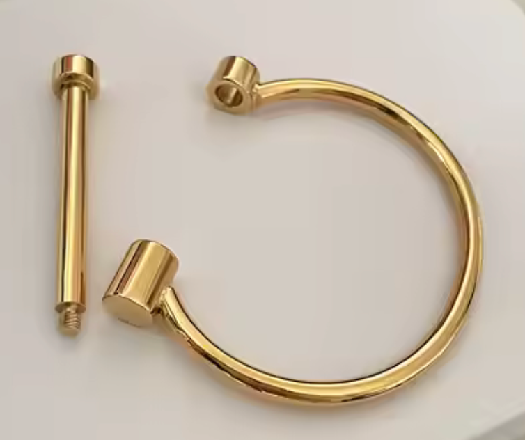 Horse Bit Cuff Bracelet- Bangle Cuff- Screw Lock- Waterproof: Original
