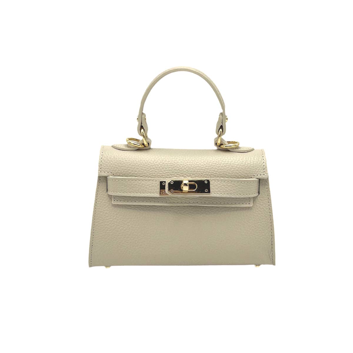 Genuine leather shoulder bag, Made in Italy, art. 112609: Yellow
