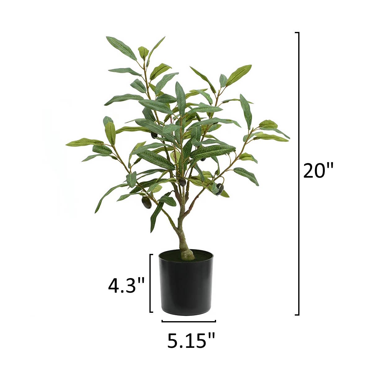 Extra-Dense Foliage-Artificial Quality Realistic Olive Tree: 7-FT