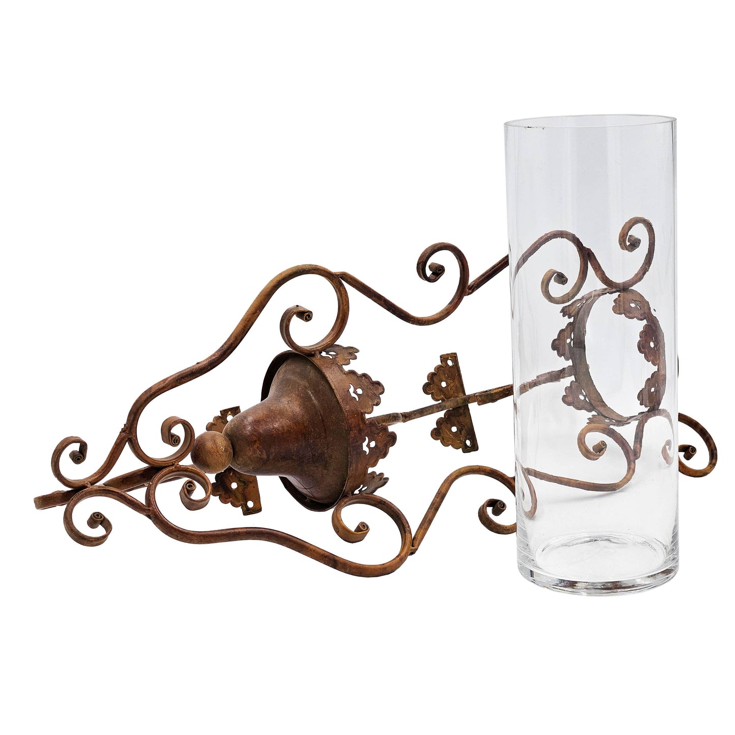 10x8.5x25" Candle Holder - Brown