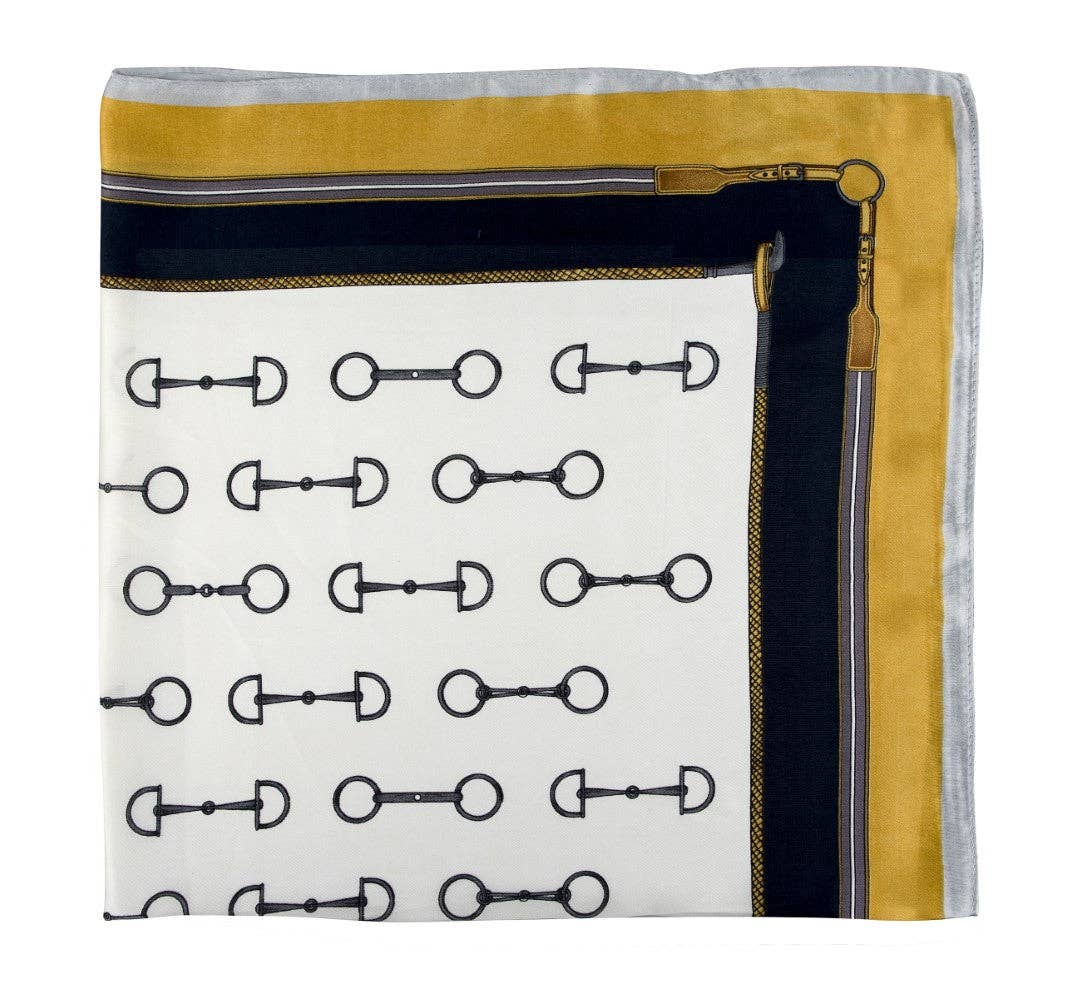 AWST Int'l Satin Snaffle Bit Scarf: Red