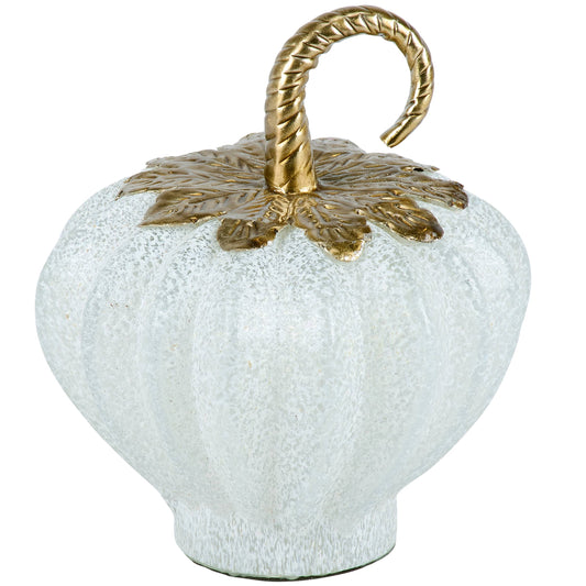 Glass White Pumpkin