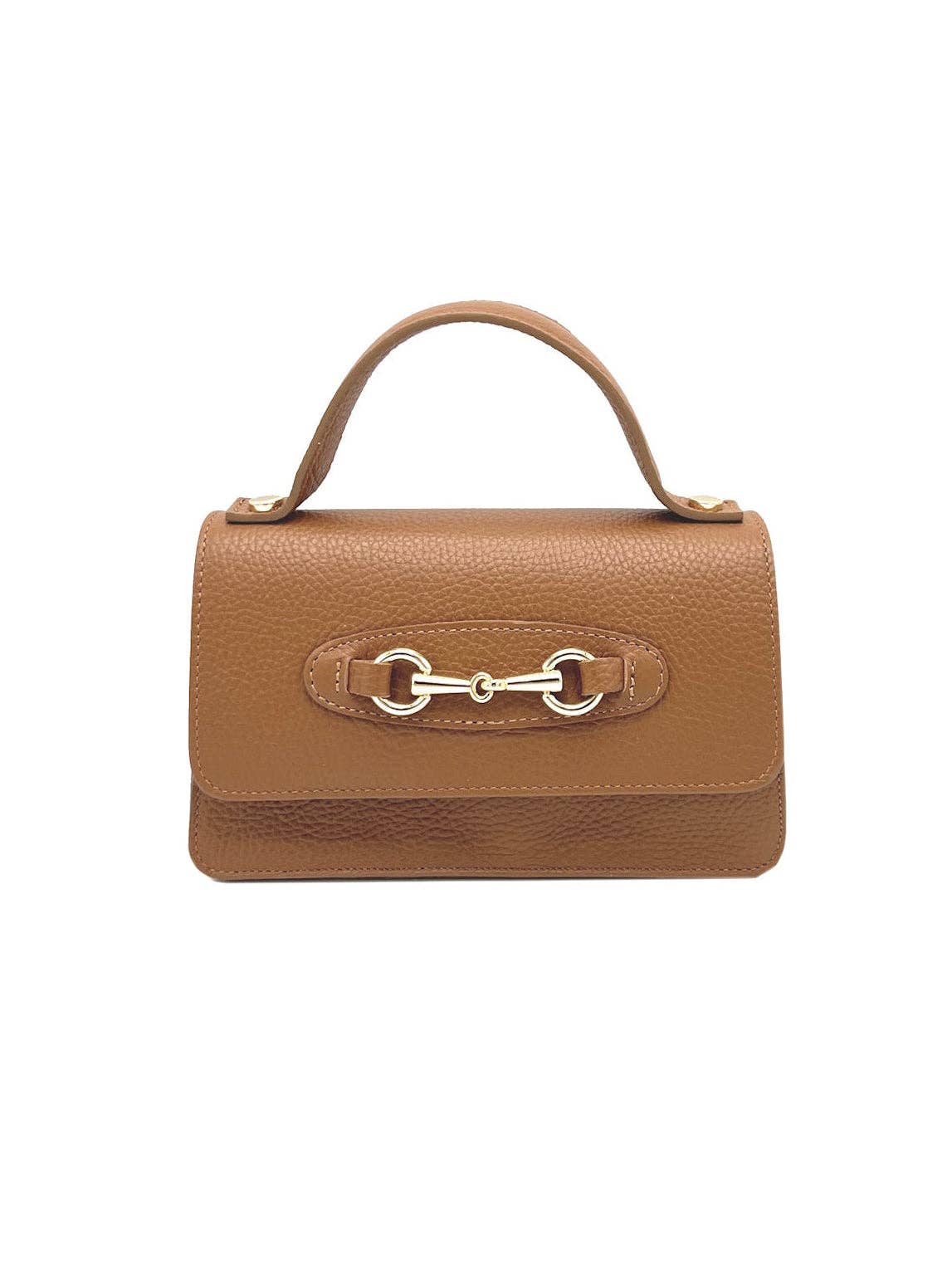 Women's Genuine Leather Handbag with Chain, Made in Italy, art. 112569New: Yellow