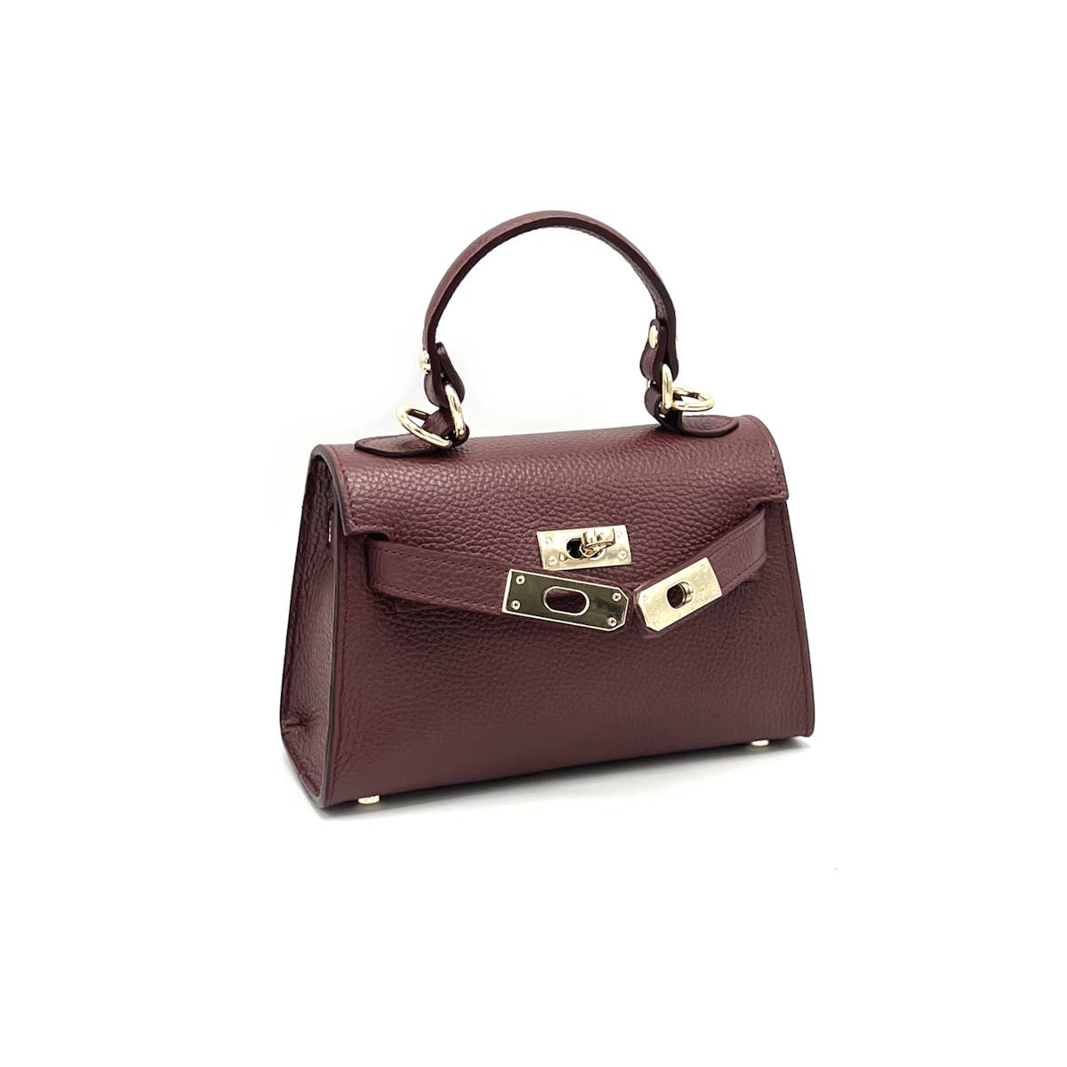 Genuine leather shoulder bag, Made in Italy, art. 112609: Yellow