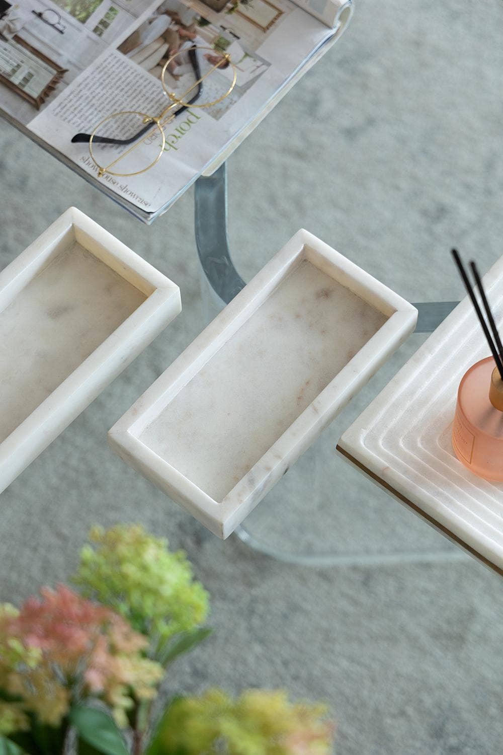 White Marble Tray