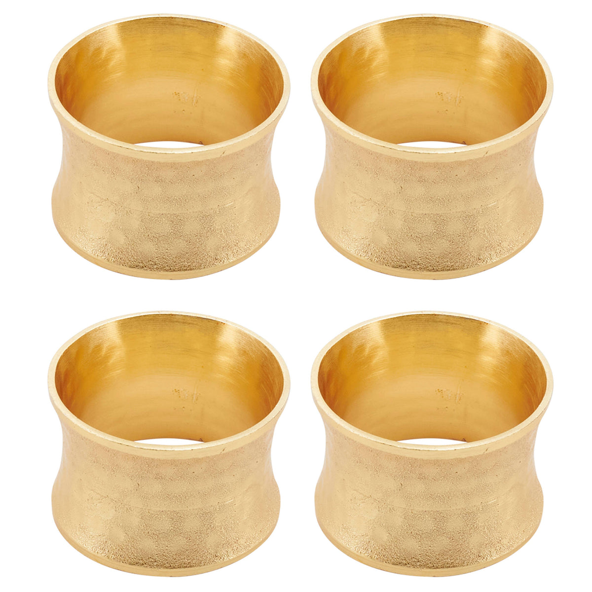 Hammered Napkin Ring: Dark Gold