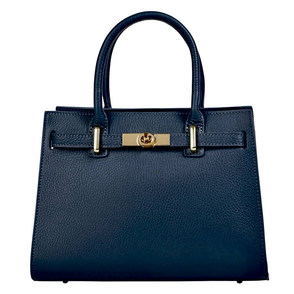 Modarno "Gina" handbag and shoulder bag in genuine leather 28x14x20cm: Dark Brown