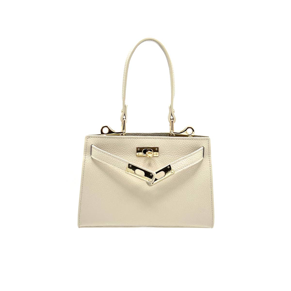 Genuine leather shoulder bag, Made in Italy, art. 112607: Camel