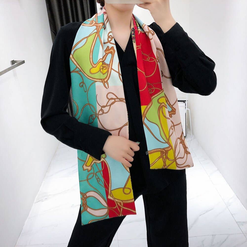 Yellow Bow Scarf – Paisley Horse Collection