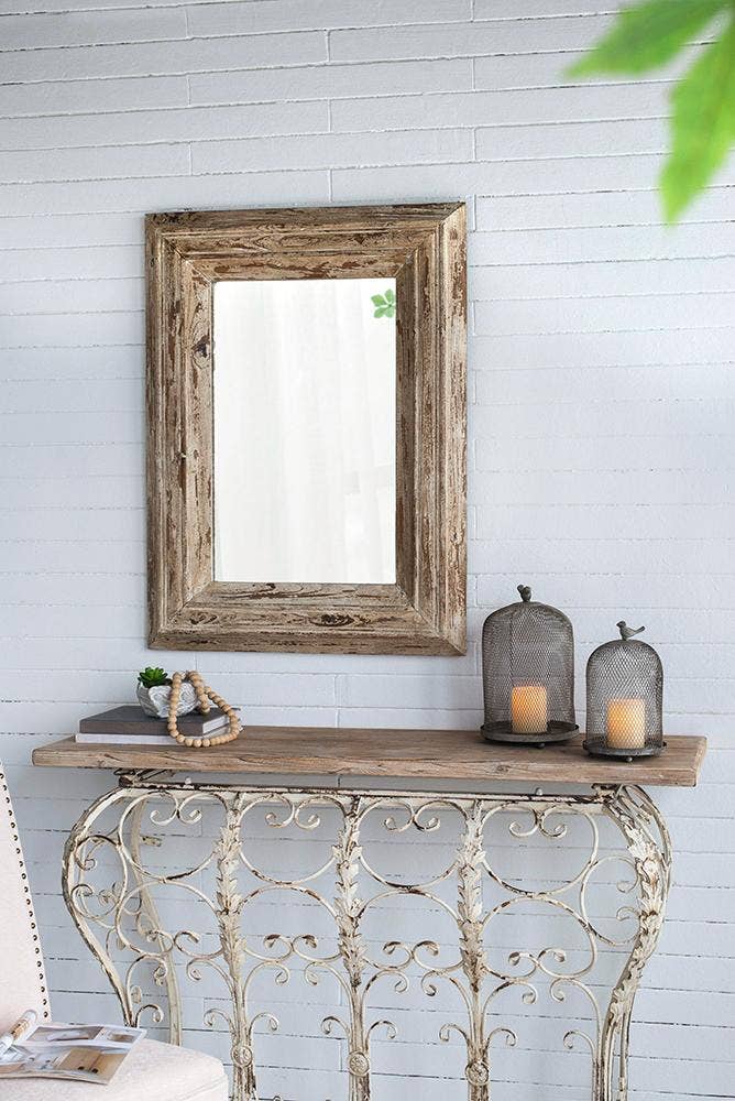 S/2 Sparrow Antique Mesh Candle Holders - Gray