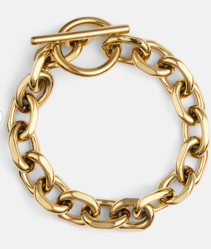 Lorie Toggle Paperclip Bracelet: Single