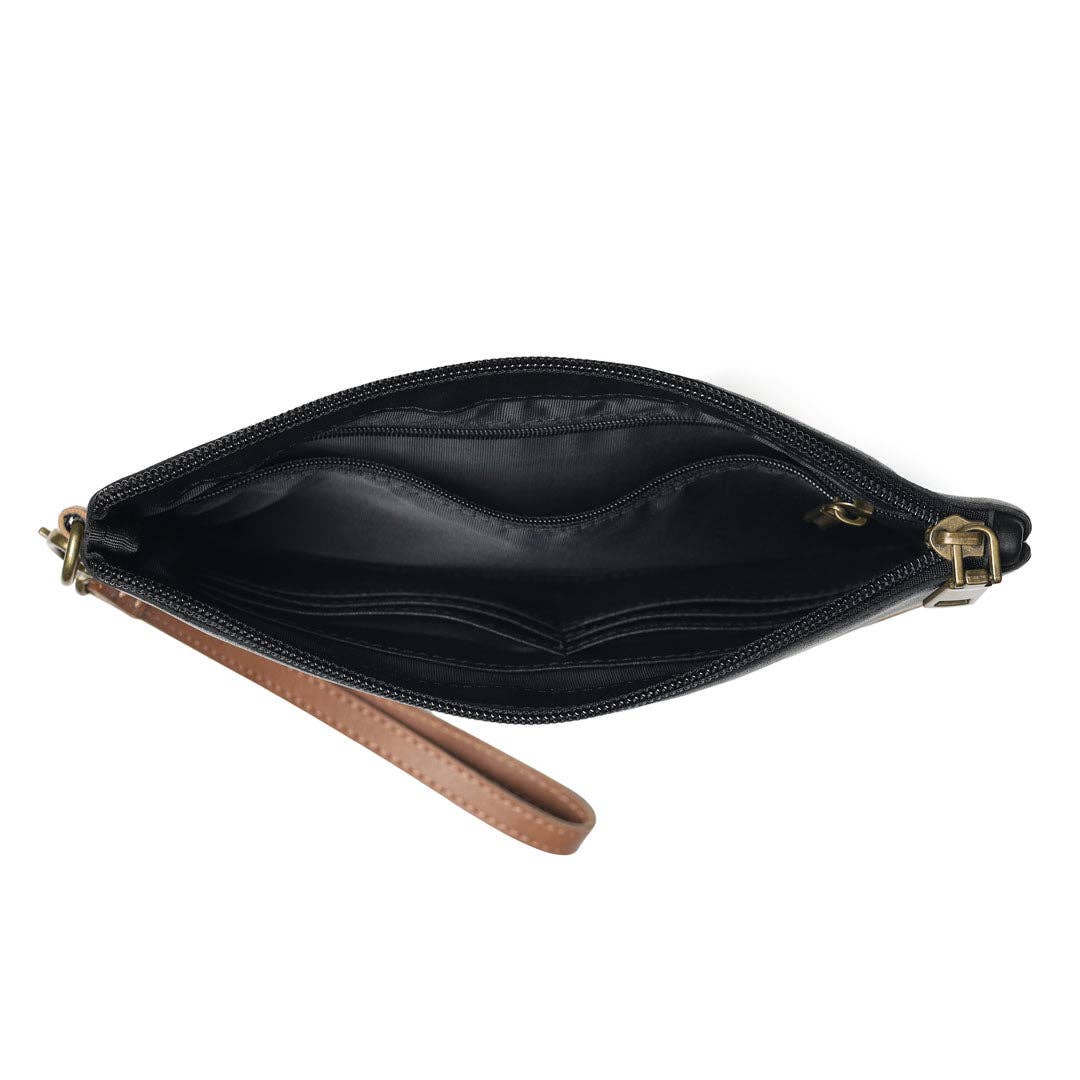AWST Snaffle Bit Clutch Bag: Brown