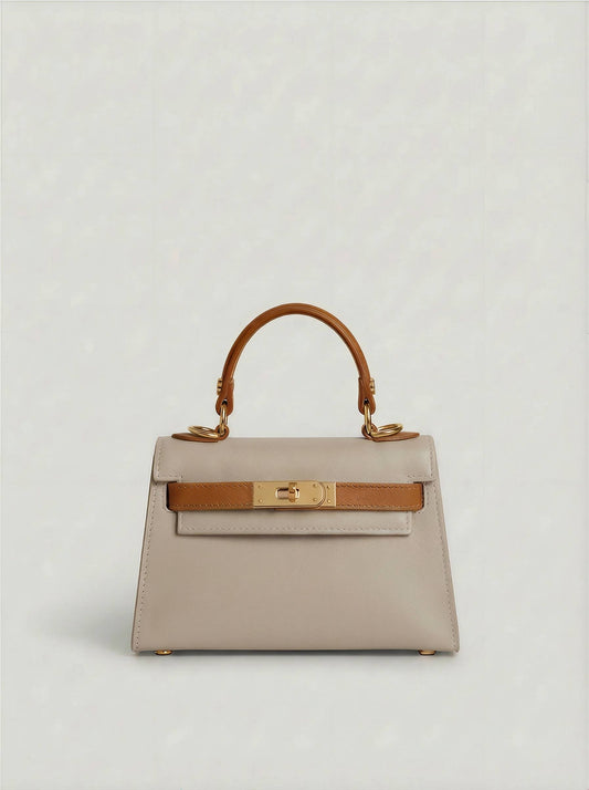 Genuine Saffiano leather handbag with strap, made in italy: Begiecuoio