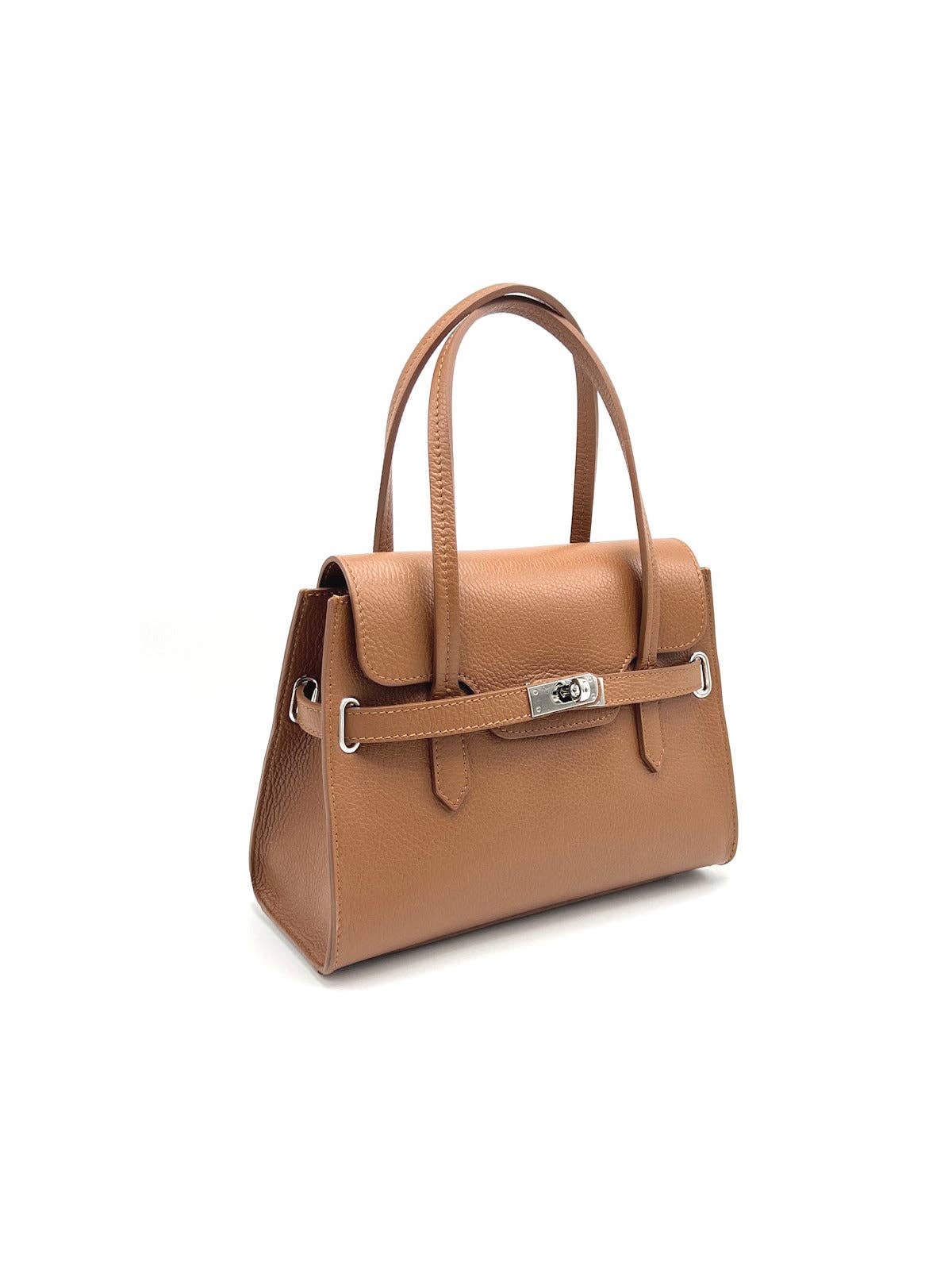 Women's Genuine Leather Shoulder Bag, Made in Italy, art. 112598New: Yellow