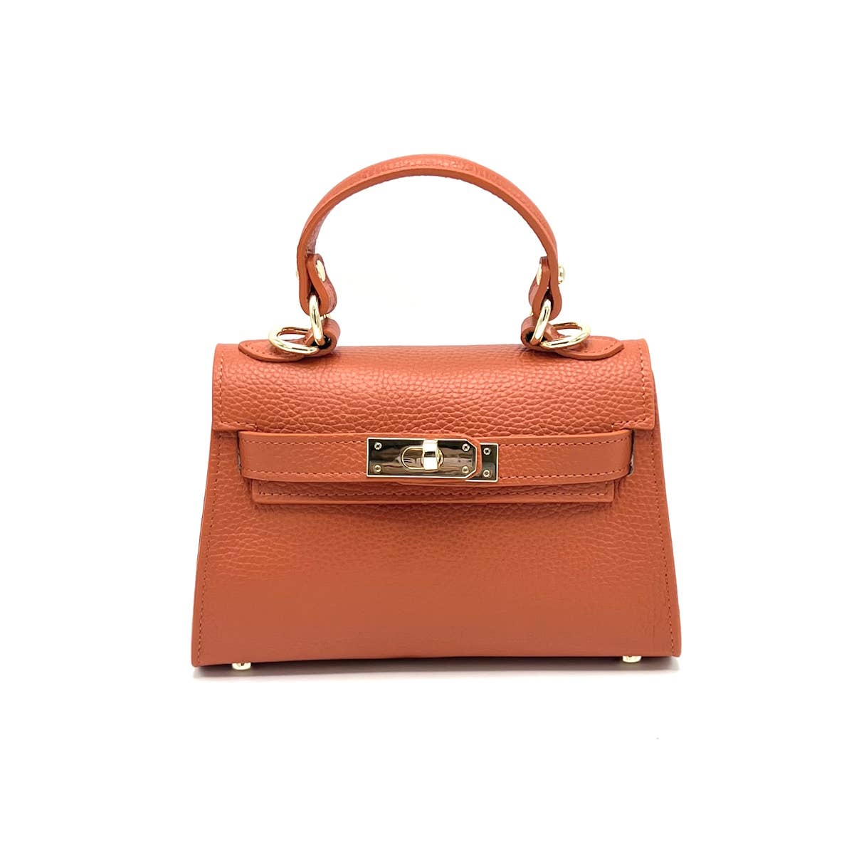Genuine leather shoulder bag, Made in Italy, art. 112609: Camel