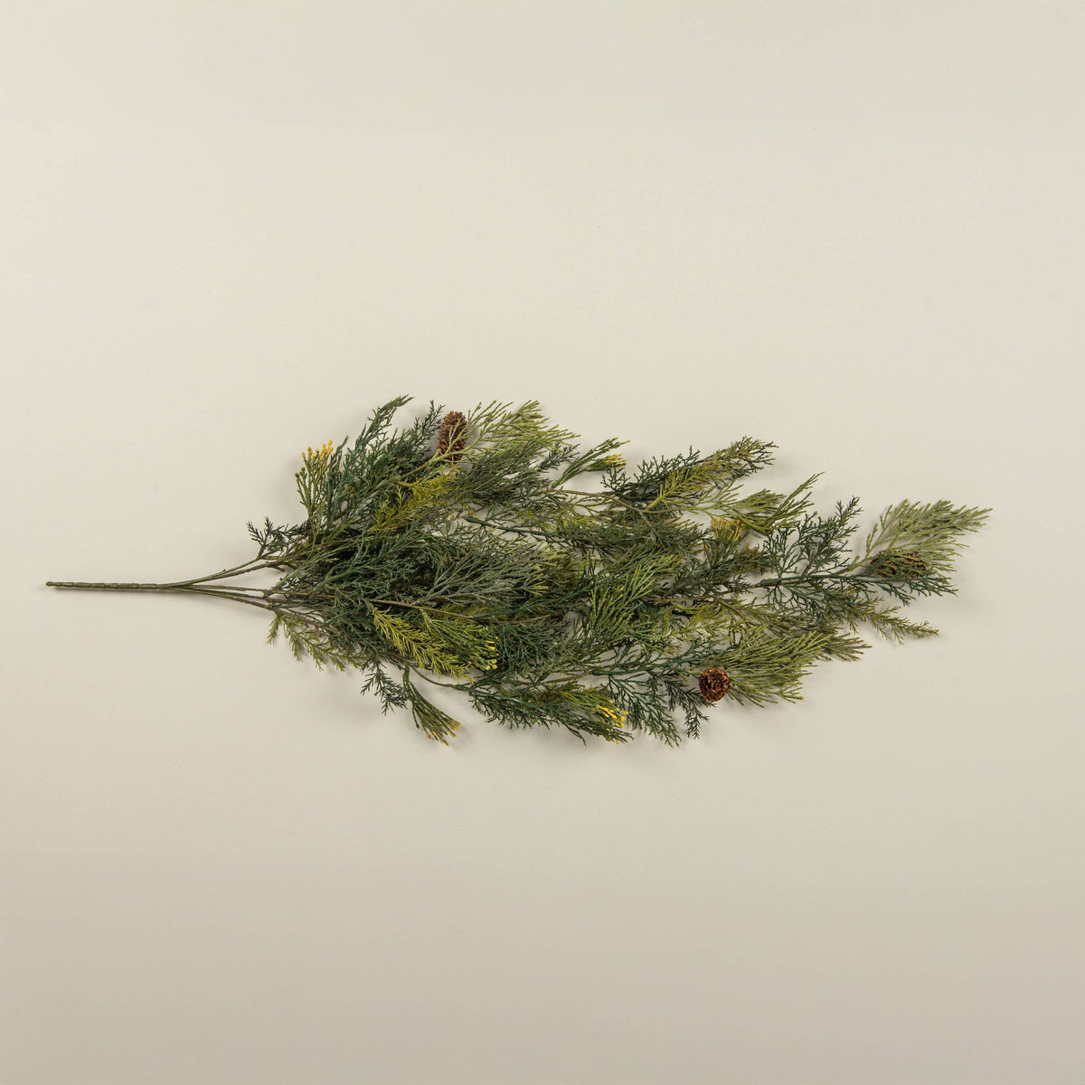 34" MIXED CEDAR HANGING BUSH W/ PINECONES
