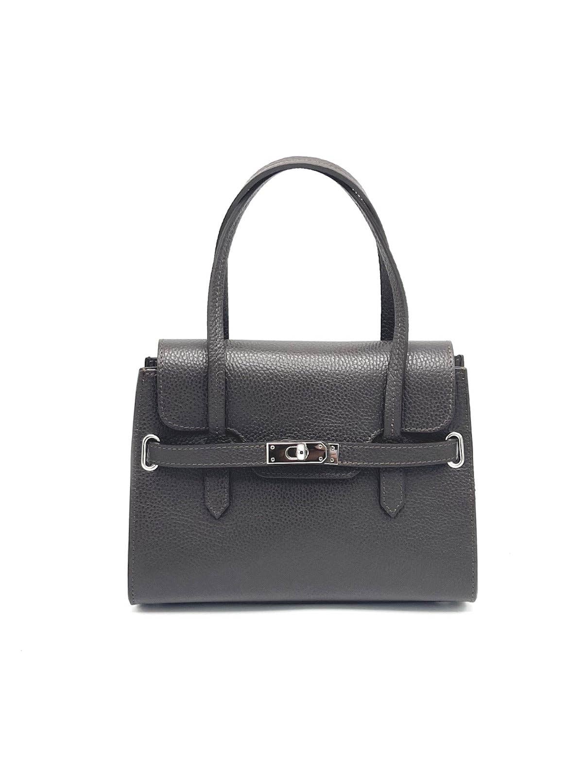 Women's Genuine Leather Shoulder Bag, Made in Italy, art. 112598New: Yellow