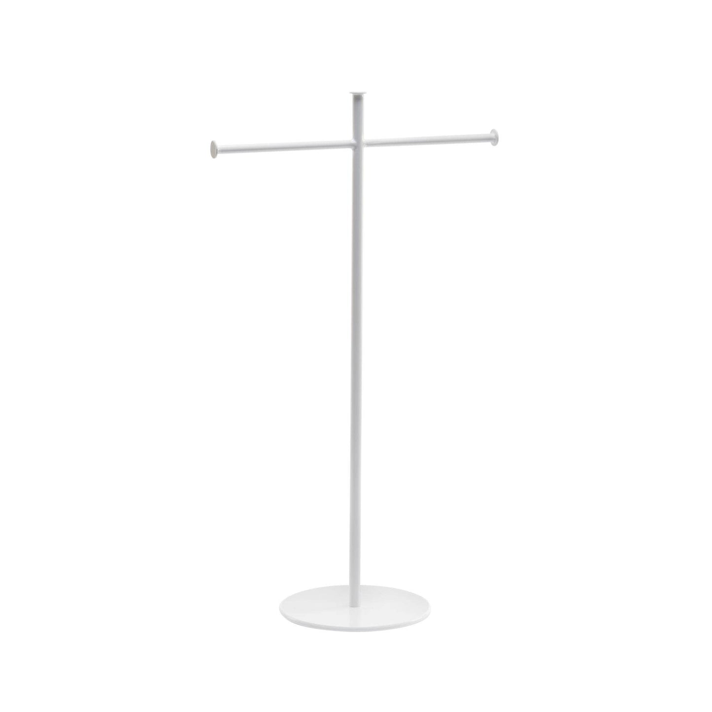 T-Bar Metal Necklace and Scarf Stands: Black / 22.25" Tall