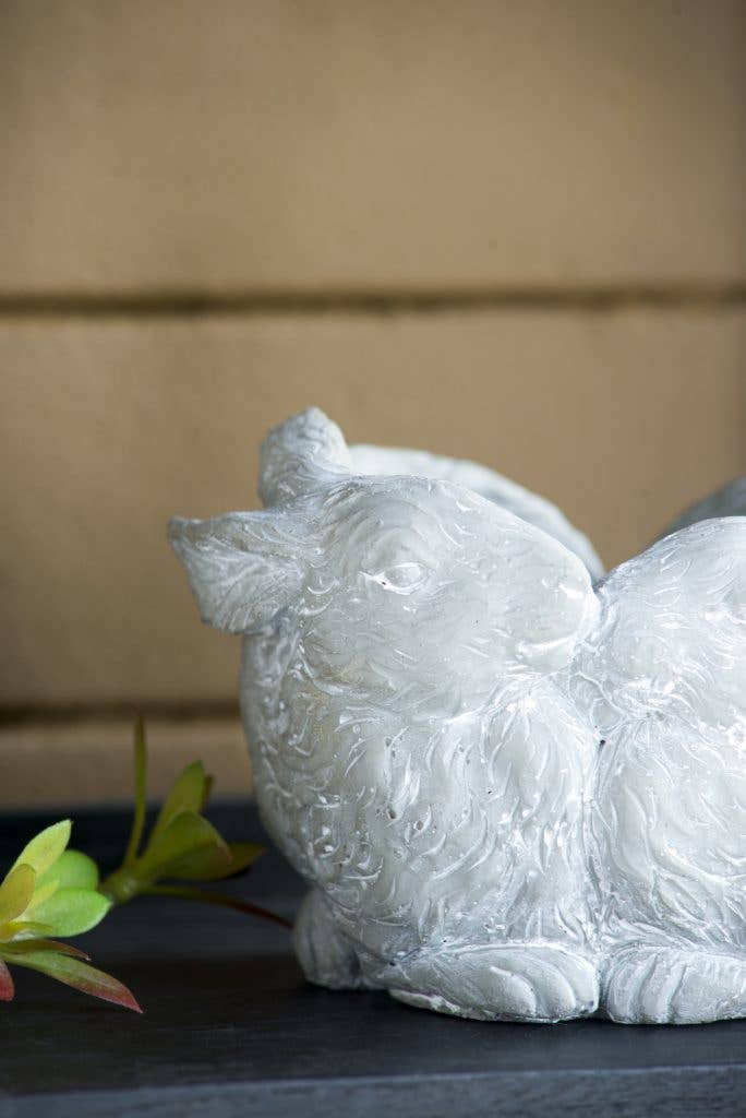 6.5x5x4.5" 2 Bunny Planter 2EA/CTN