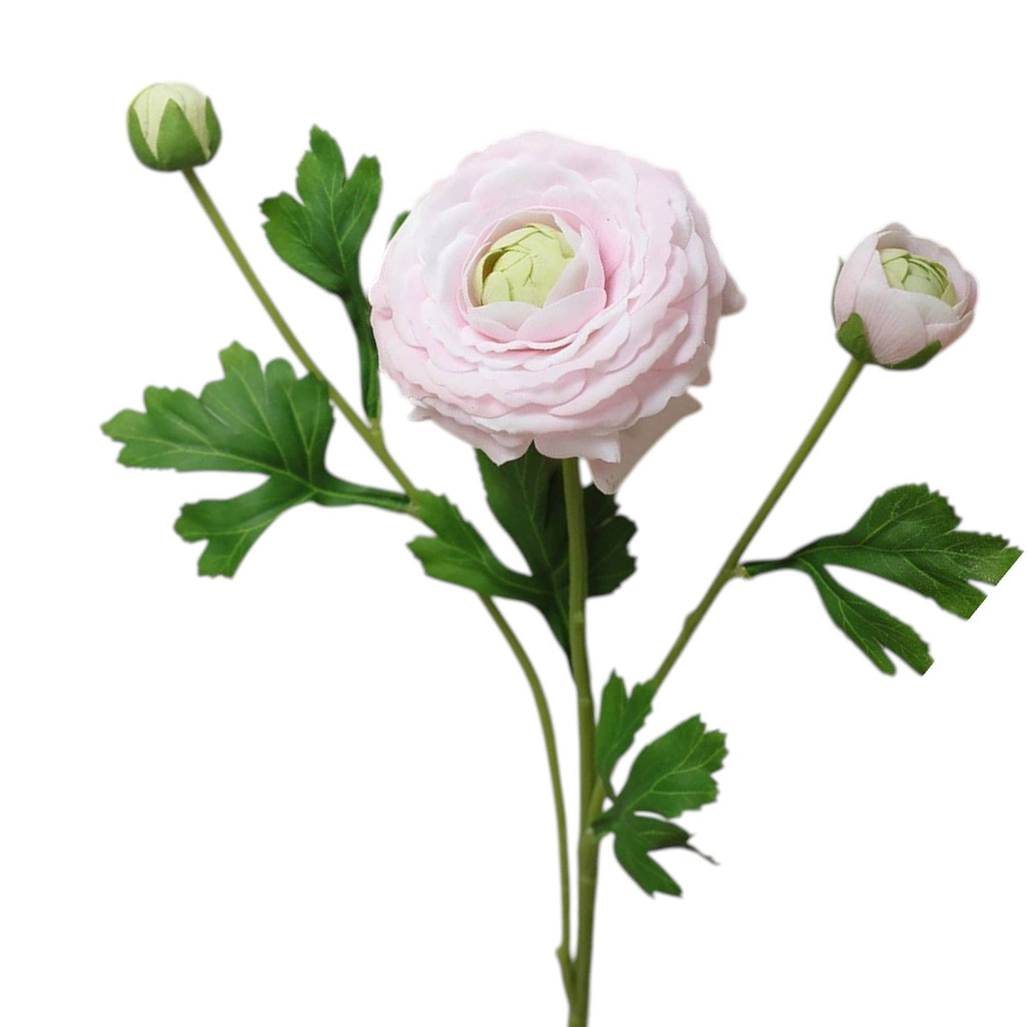 18"-Ultra Realistic Artificial Real Touch Ranunculus: Soft Coral Peach