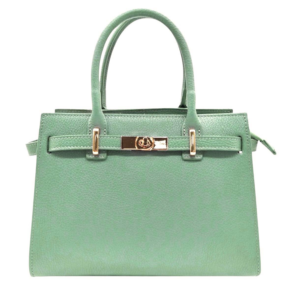 Modarno "Gina" handbag and shoulder bag in genuine leather 28x14x20cm: Rosso