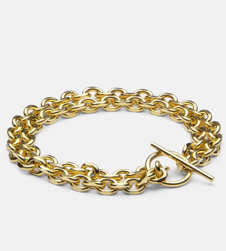 Lorie Toggle Paperclip Bracelet: Single