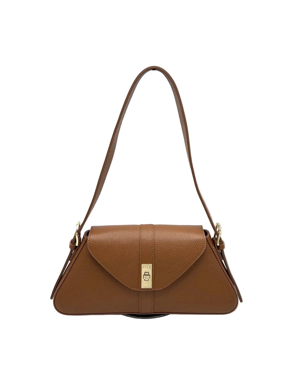Women's Genuine Leather Shoulder Bag, Made in Italy, art. 112749: Pink