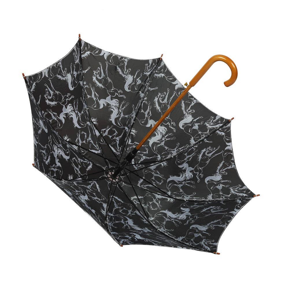 AWST Int'l Lila Umbrella: LINEAR HORSES