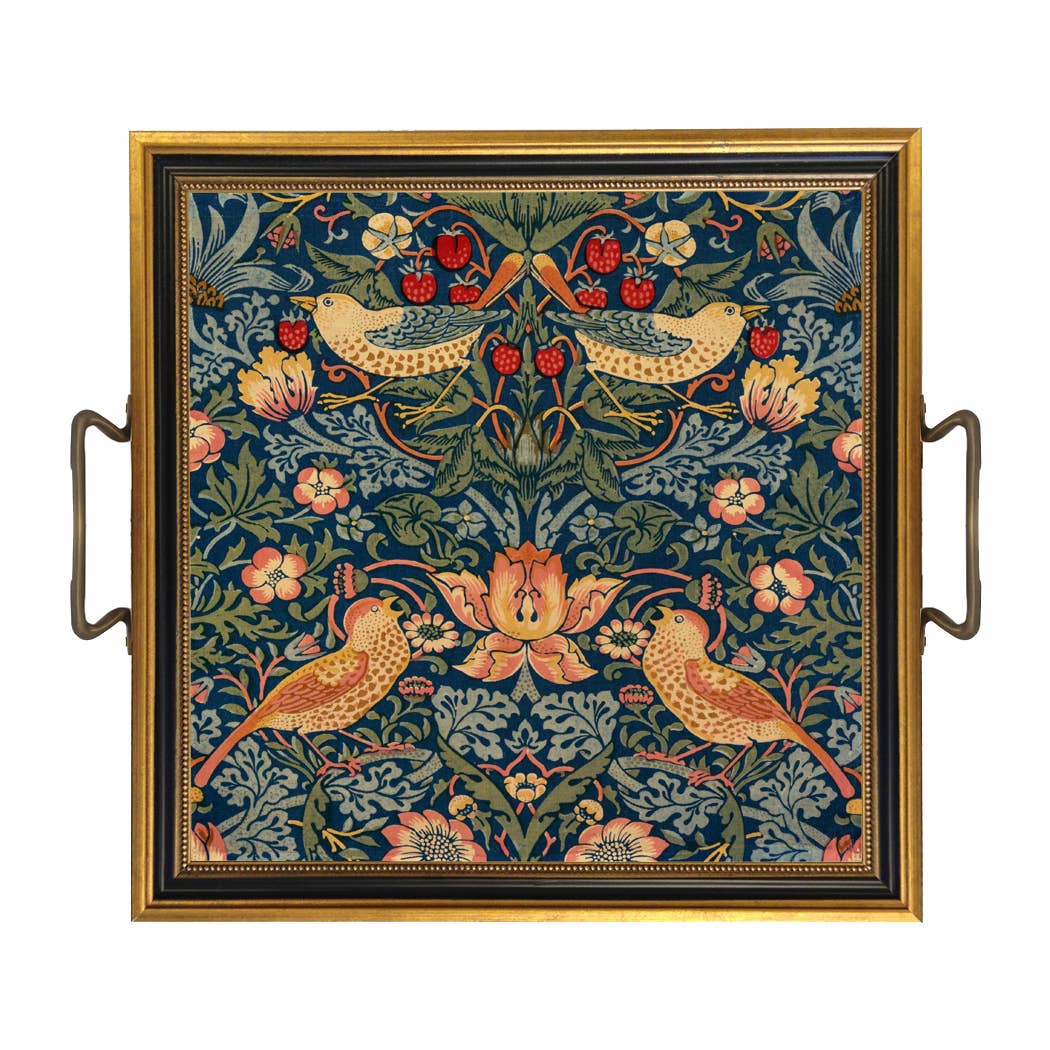 William Morris Strawberry Thief Decorative Tray: Rectangle