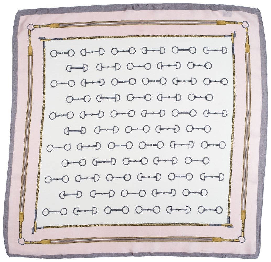 AWST Int'l Satin Snaffle Bit Scarf: Pink