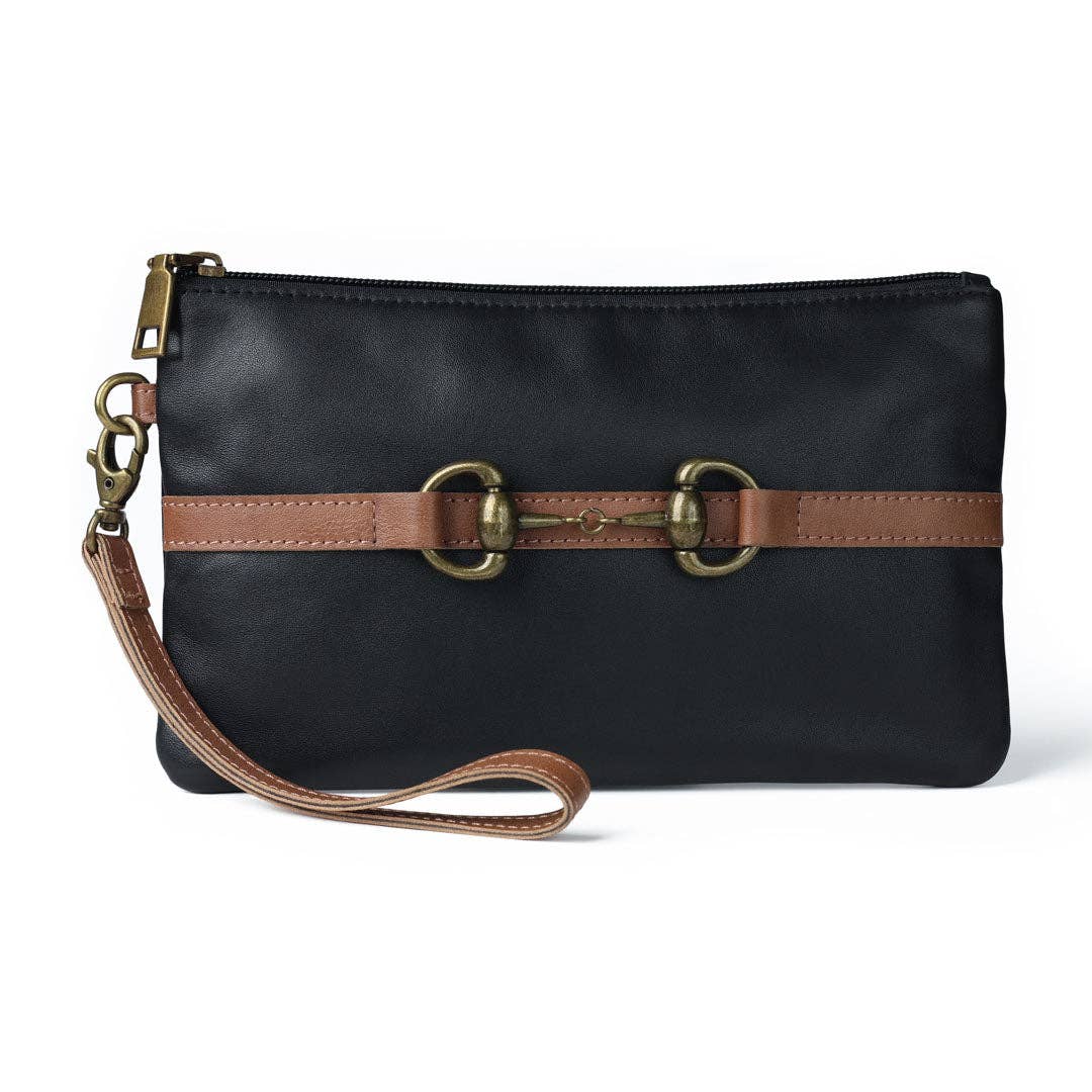 AWST Snaffle Bit Clutch Bag: Brown