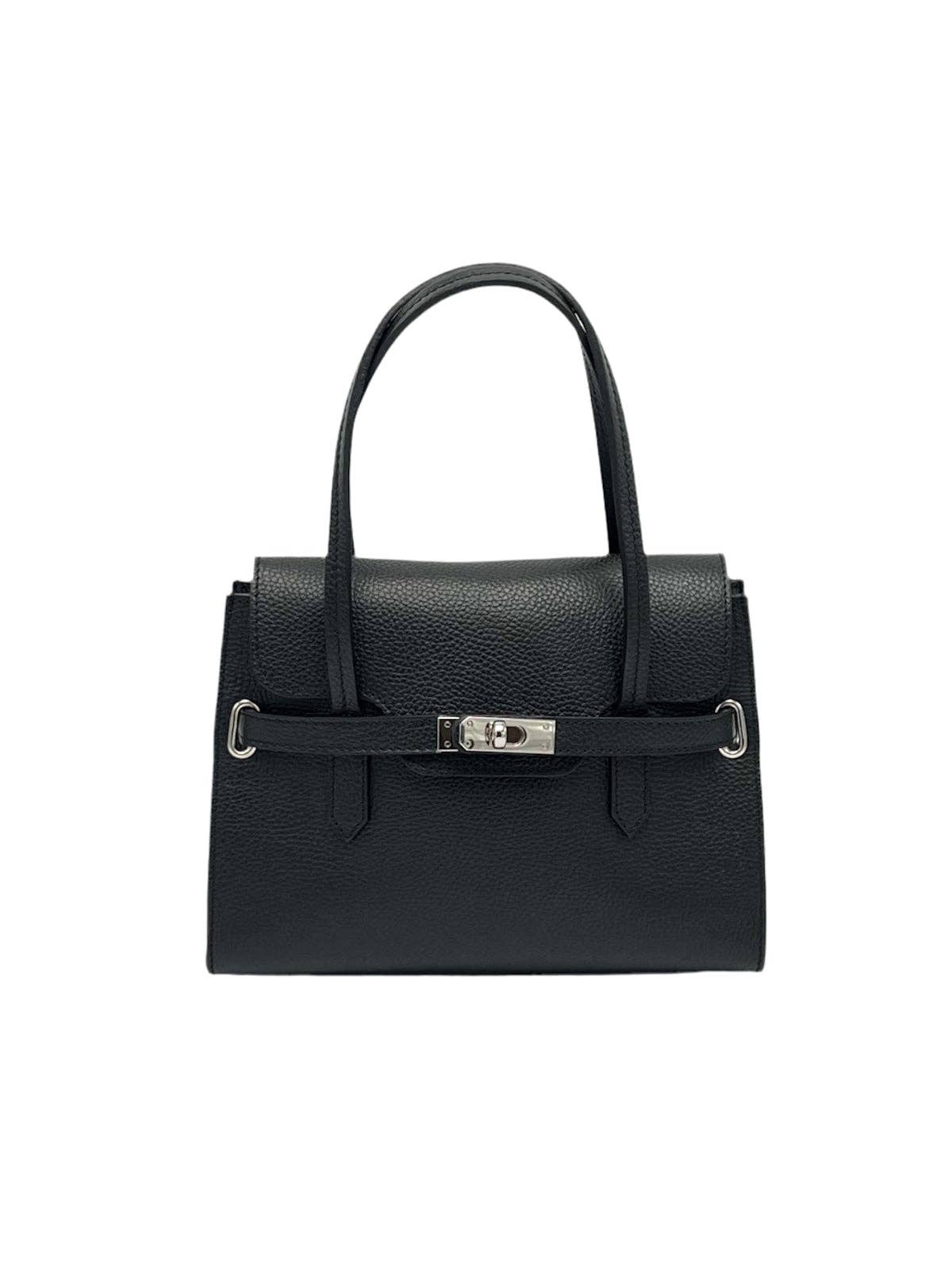 Women's Genuine Leather Shoulder Bag, Made in Italy, art. 112598New: Yellow